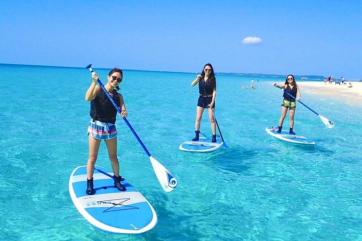 Okinawa Miyako Ganztages-SUP-Kürbishöhle und Kanuabenteuer
