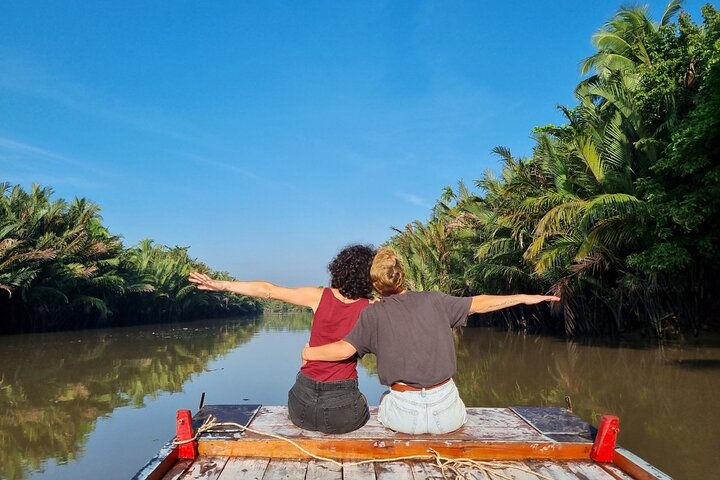 Ben Tre : Scooter, Kultur, Segelbåt och Mekongmat (halvdag)