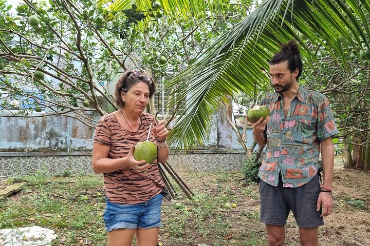 Ben Tre : Scooter, Kultur, Segelbåt och Mekongmat (halvdag)