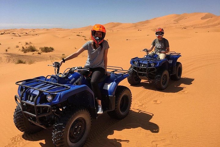 Merzouga Desert Quad Excursion: Best Sunrise or Sunset in 1 Hour!