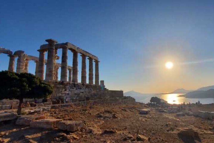 Excursão ao Templo de Poseidon em Cabo Sounio e Riviera Ateniense (+ natação)