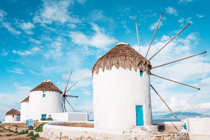 For cruiseskip: Strandflukt og fritid i Mykonos by