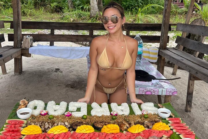 Privat Tri Island Hopping & Boodle Fight Lunsj på Siargao Island