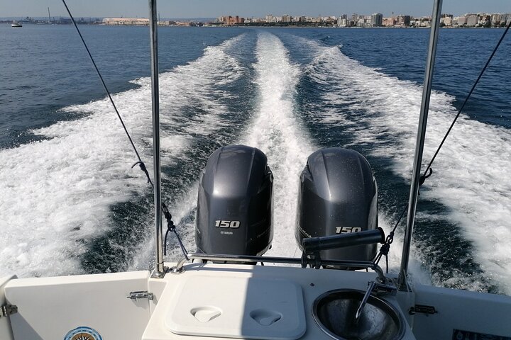Passeio de barco, festa em barco, observação de golfinhos, pesca.