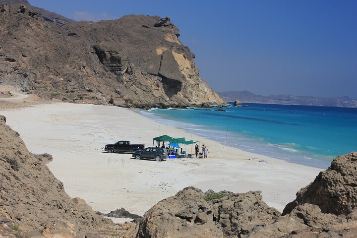 Upptäck Västra Salalah och simma ( Karibiska Orienten) Fazayeh Beach