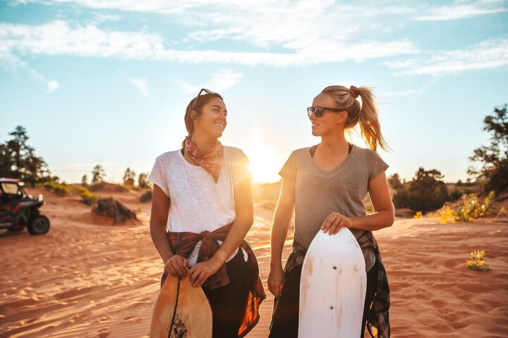 Koraalroze zandduinen UTV Sandboarden en Slot Canyon