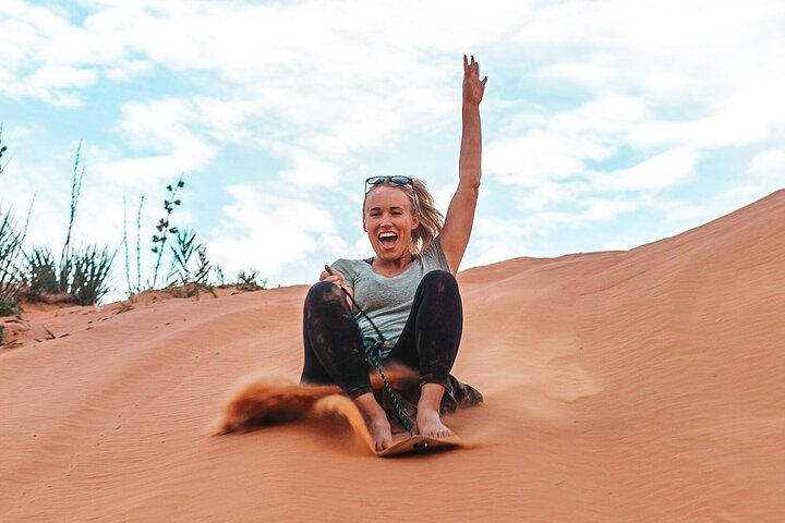 Koraalroze zandduinen UTV Sandboarden en Slot Canyon