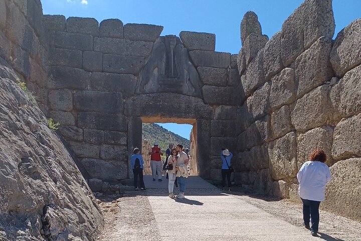 Volledige dag Mycene Epidaurus Nafplio Isthmus Canal Luxe Tour