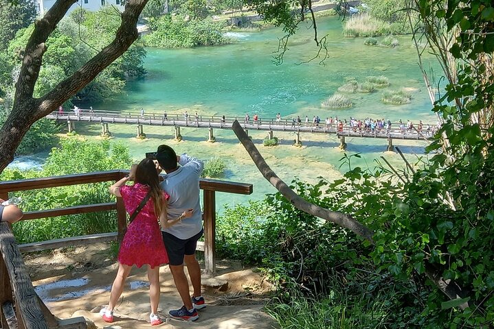 Krka-fossene halv dag, privat tur fra Sibenik