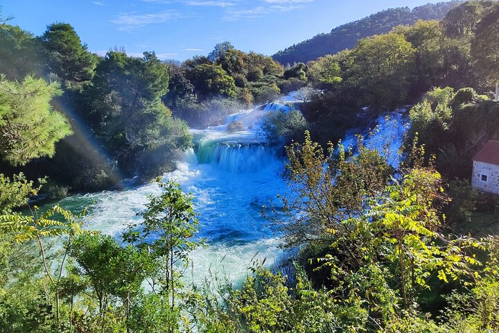 Krka-fossene halv dag, privat tur fra Sibenik