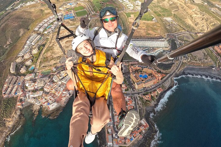 Bronze Tandem Paragliding Voo no Sul de Tenerife com Pick-up