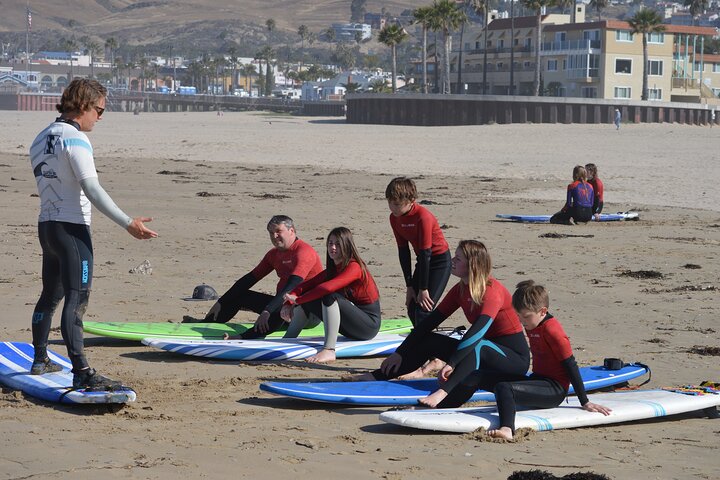 Privat gruppe surfing klasse, Pismo Beach California med instruktør