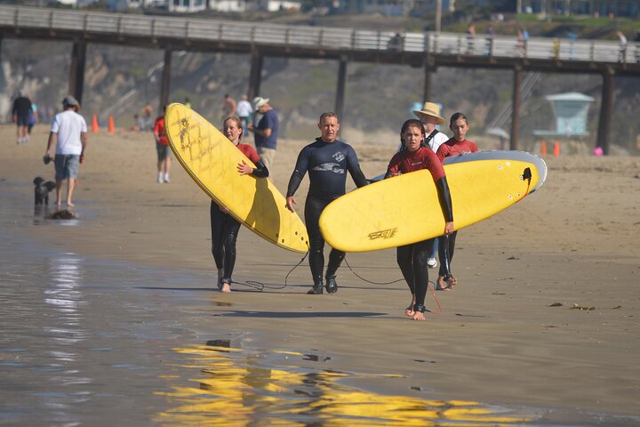 Privat gruppe surfing klasse, Pismo Beach California med instruktør