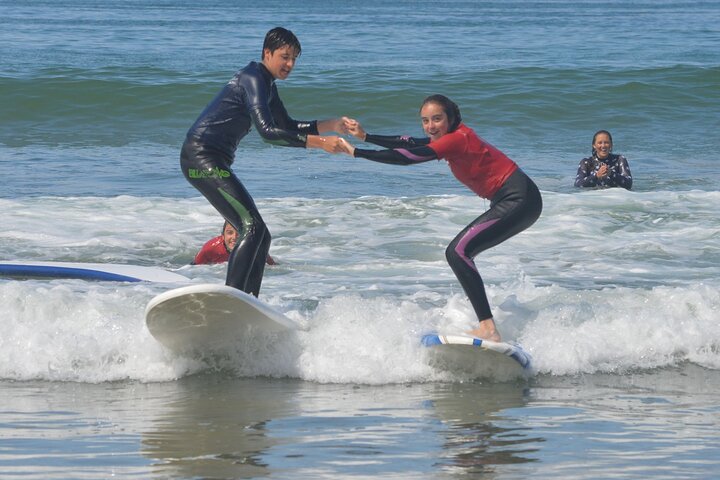 Privat gruppe surfing klasse, Pismo Beach California med instruktør