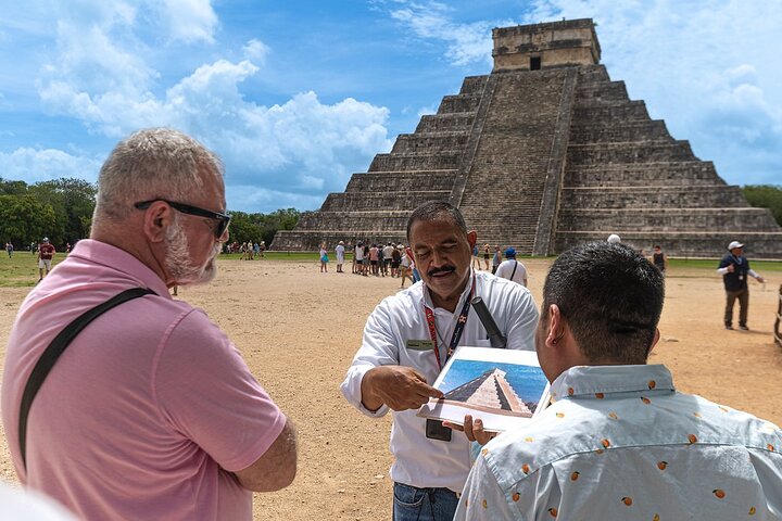 Guidad tur till Chichén Itzá och Cenote och Valladolid med lunch