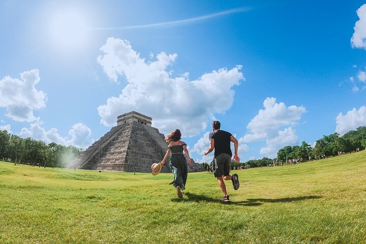 Guidad tur till Chichén Itzá och Cenote och Valladolid med lunch