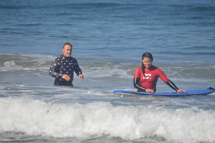 Privat gruppe surfing klasse, Pismo Beach California med instruktør