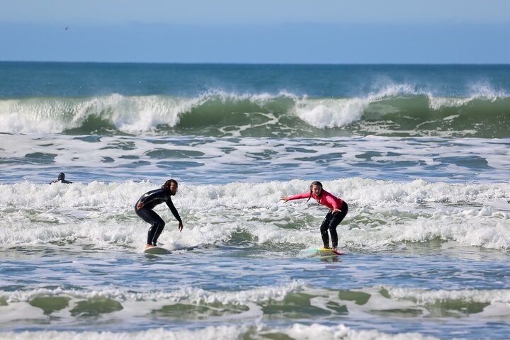 Privat gruppe surfing klasse, Pismo Beach California med instruktør