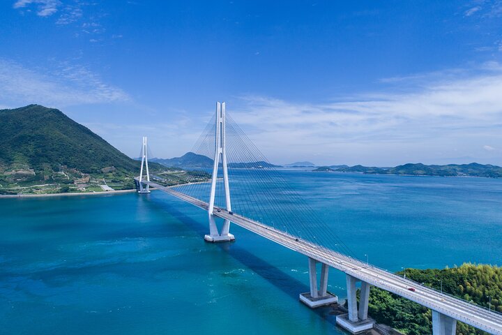 Excursion privée d'une demi-journée à vélo électrique Shimanami Kaido - 3 itinéraires
