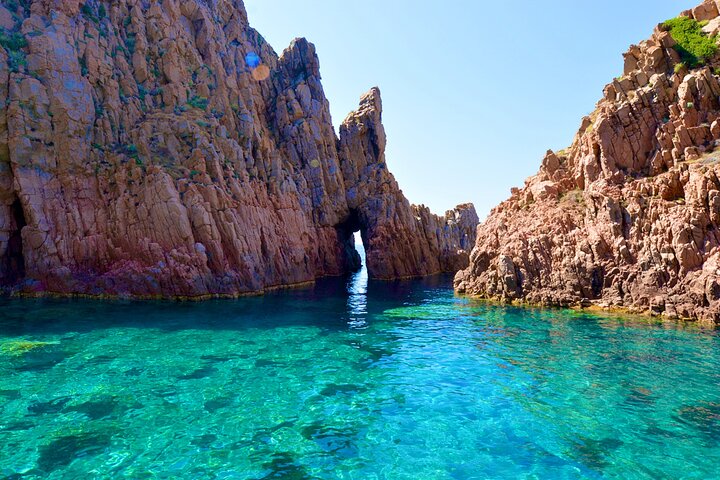 Vänlig upptäckt av Scandola Calanques de Piana och måltidsstopp vid Girolata