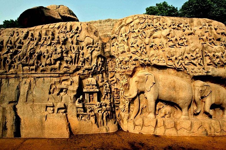 Von Pondicherry: Tagestour nach Mahabalipuram und Kanchipuram