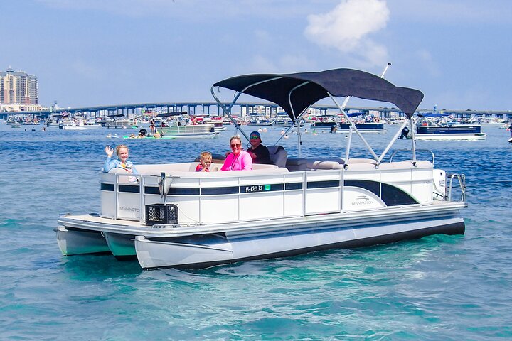 Location de bateaux en ponton d’une demi-journée – Fun & Relaxing Water Adventure