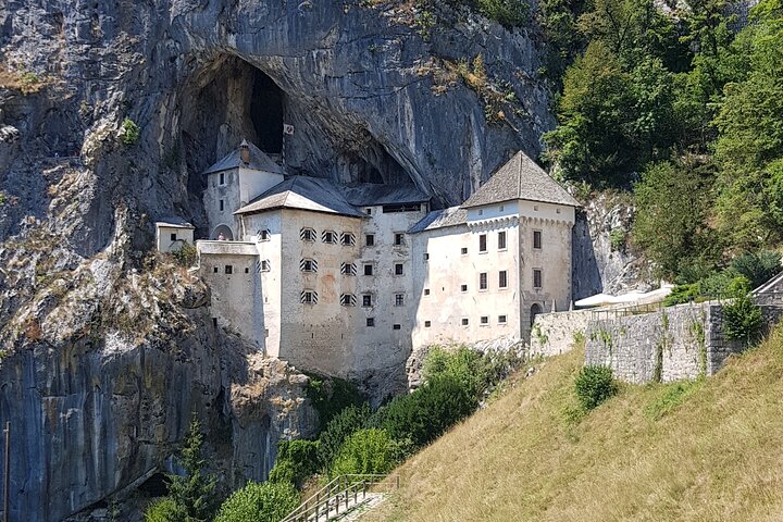 Postojna-grot en fotostop Predjama-kasteel - Groepsreis vanuit Koper