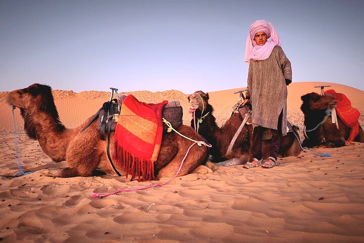 Övernattningsupplevelse från Merzouga i Dunes of Erg Chebbi