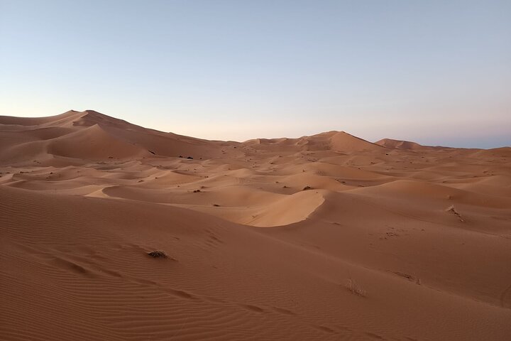 Övernattningsupplevelse från Merzouga i Dunes of Erg Chebbi