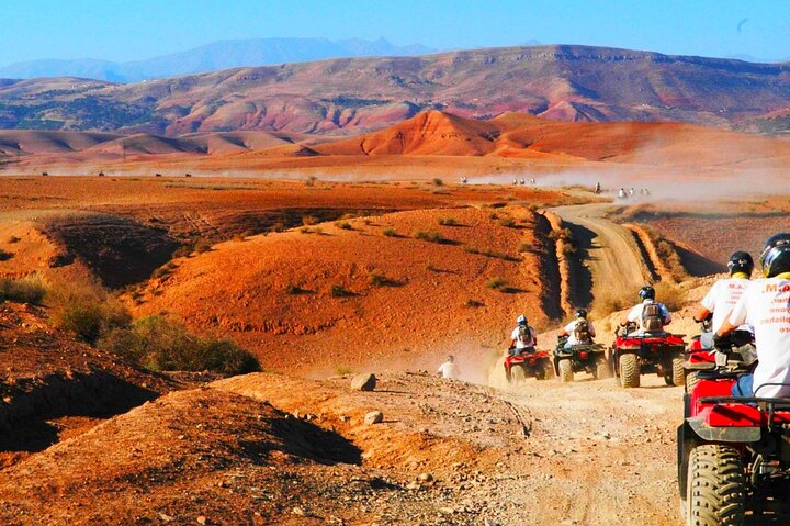 Agafay Desert Dinner Show with Quad Bike and Sunset Camel Ride