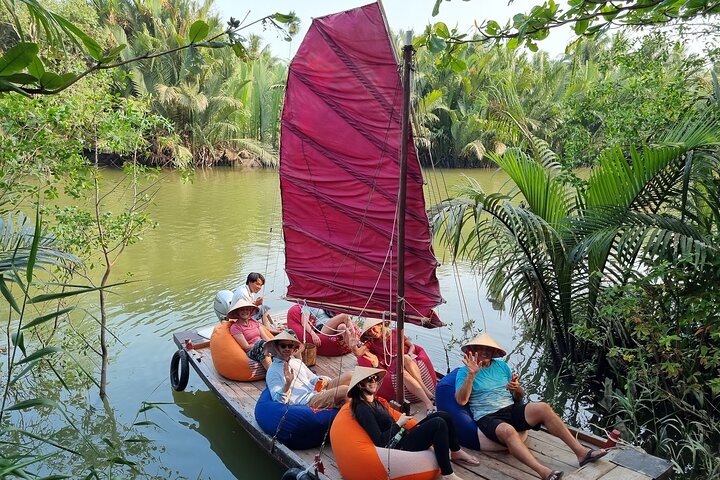 Ben Tre Mekong Zig Zag: Skoter, segelbåt och mat (hel dag)