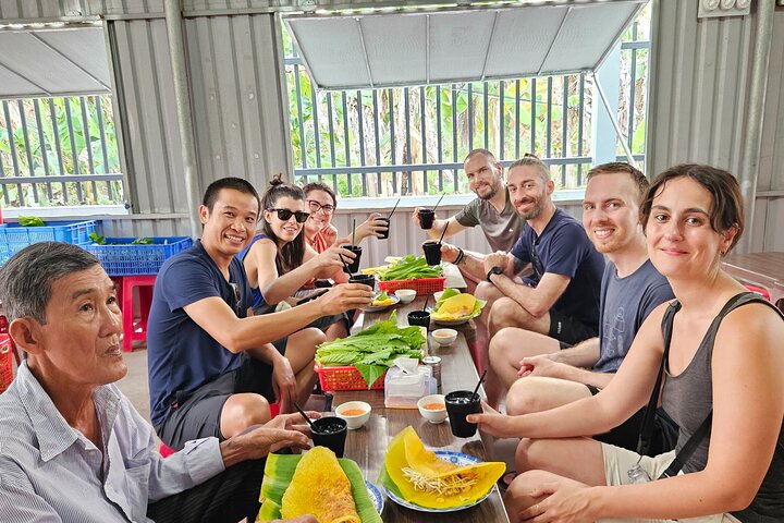 Ben Tre Mekong Zig Zag: Skoter, segelbåt och mat (hel dag)