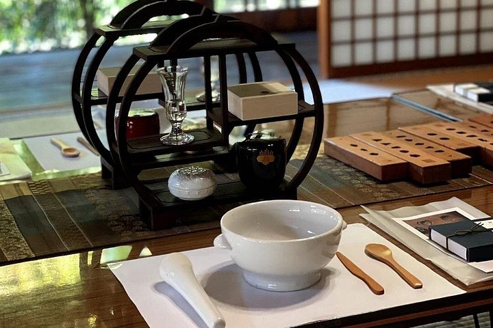 Utilizando Matcha reciclado! Criação de incenso matcha (Uji, Kyoto)