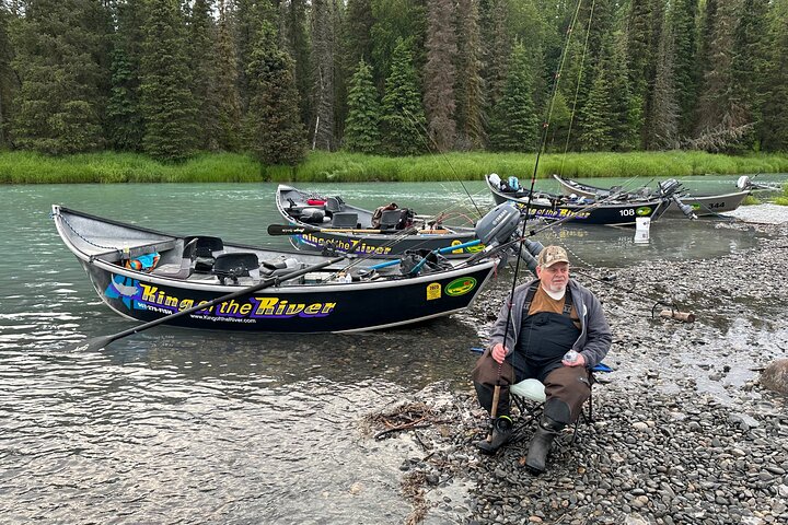 Mezza giornata di pesca al salmone in Alaska nella penisola di Kenai