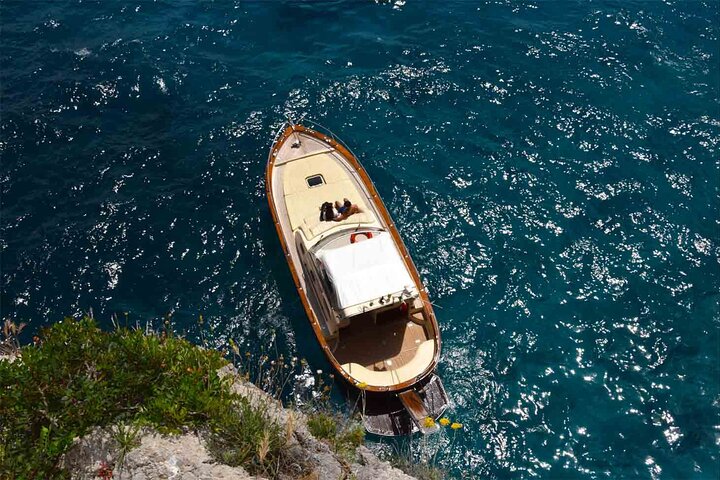 Da Sorrento : Positano & Costiera Amalfitana Tour in barca con pick up