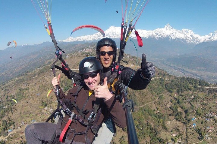 Paragliding Tandem Flight från Pokhara med foton och video