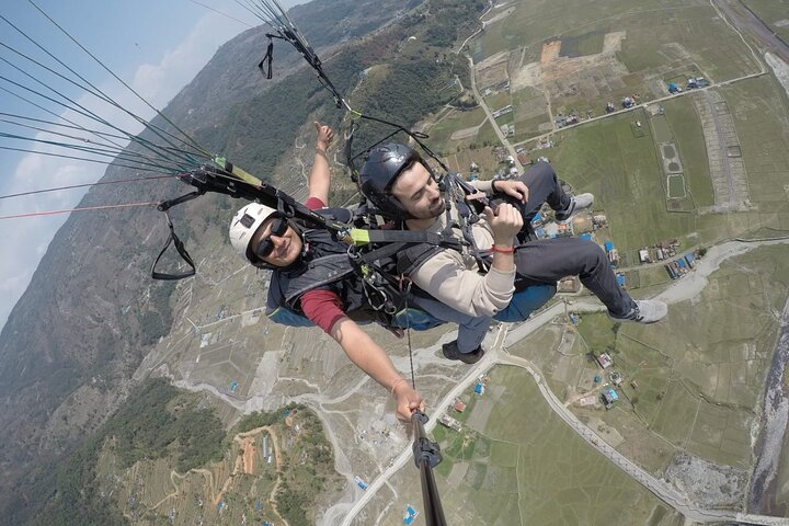 Paragliding Tandem Flight från Pokhara med foton och video