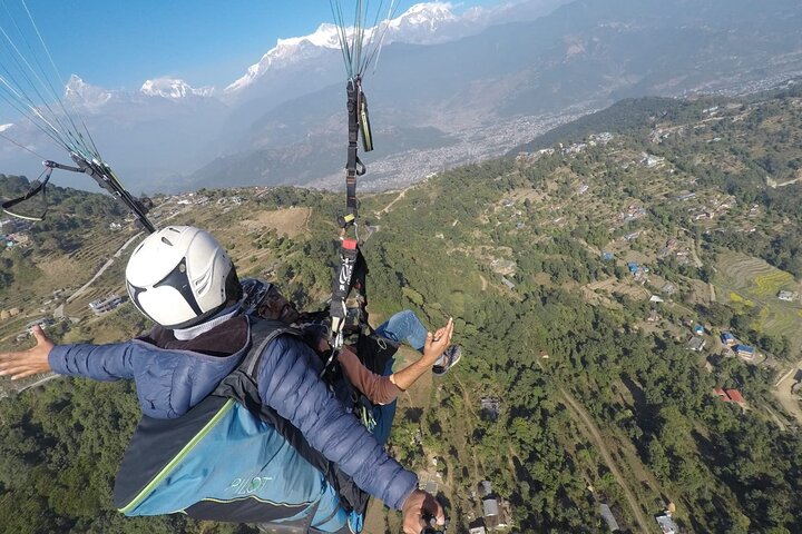 Paragliding Tandem Flight från Pokhara med foton och video