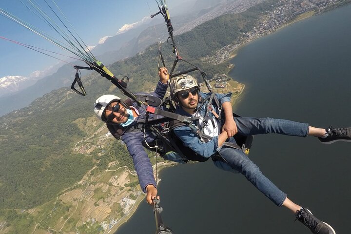Paragliding Tandem Flight från Pokhara med foton och video