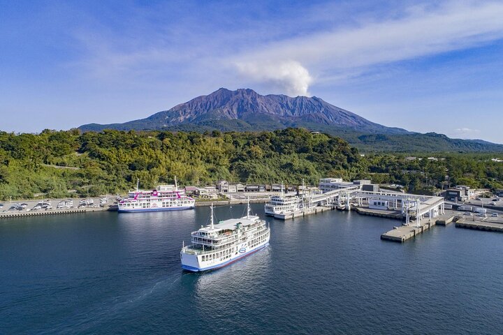 Ontdek de wonderen van Sakurajima halve dagtour in Kagoshima