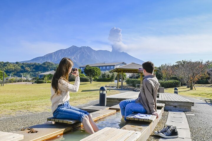 Ontdek de wonderen van Sakurajima halve dagtour in Kagoshima