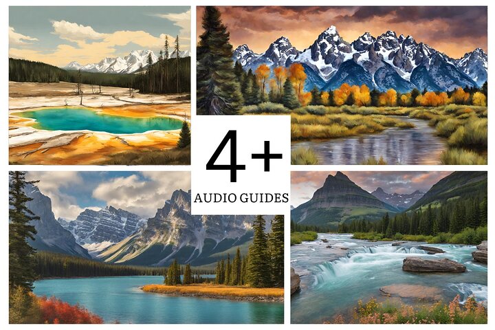 Tours de audio definitivos: Yellowstone, Glaciar, Grand Teton y Banff