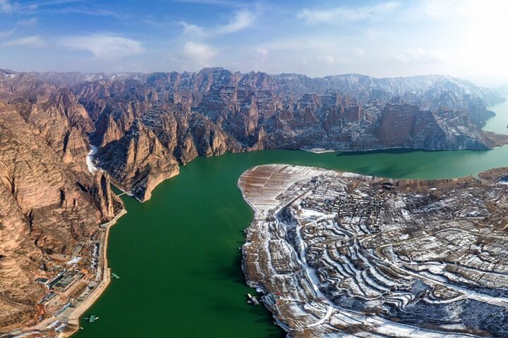 Tour privato di un giorno nella foresta di pietra fluviale gialla di Lanzhou