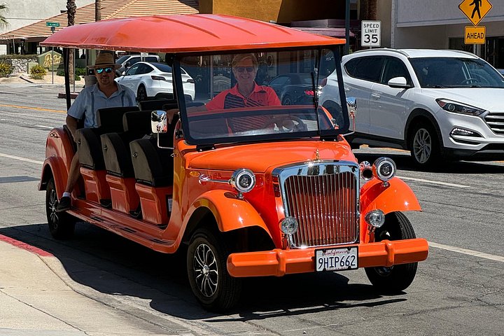 Golfvognstur i en vogn med 6 passagerer i Palm Springs, Californien