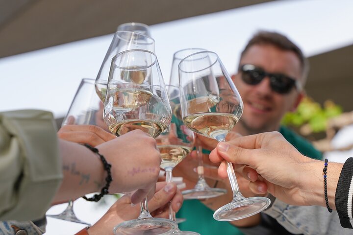 Santorini vinsmagning og premium frokost på det prisvindende vingård