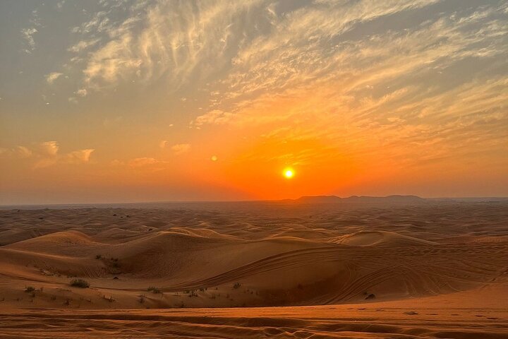 Privé ochtendwoestijnsafari met kameelrijden in Dubai
