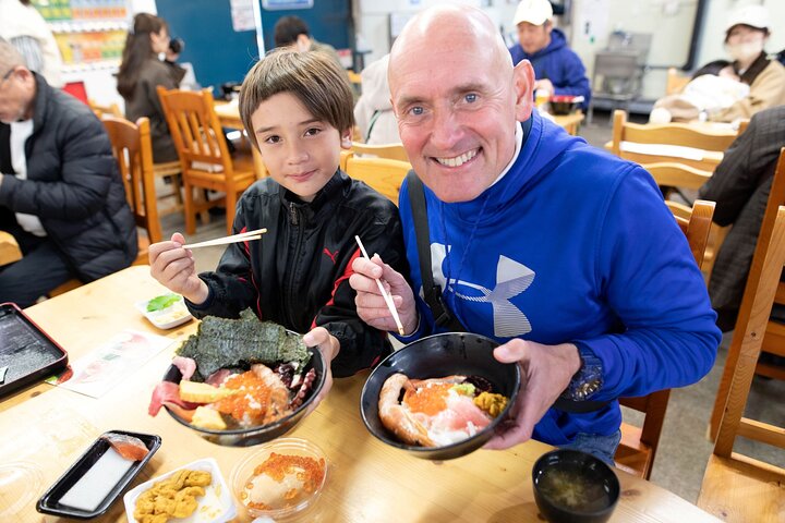 Lokale matturer i Shiogama, Japan Topp Tuna og Sushi Town