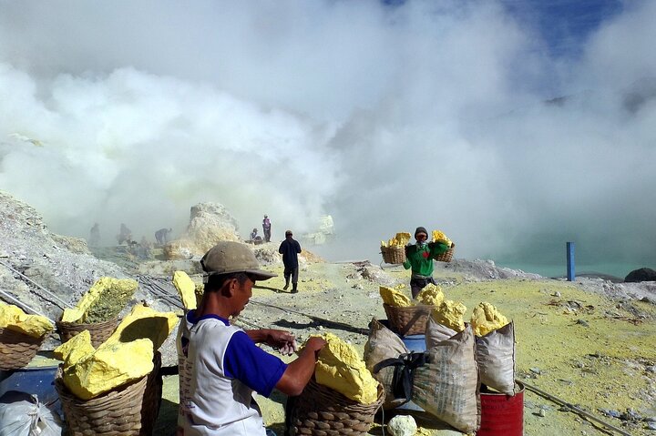 De Banyuwangi ou Bali Sunrise Ijen Vulcano Caminhada Tudo Incluído