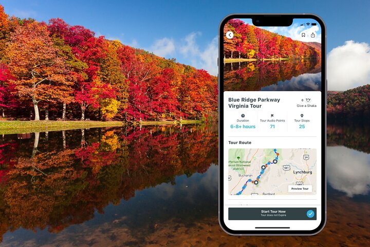 Tour en audio autoguiado por Blue Ridge Parkway Virginia