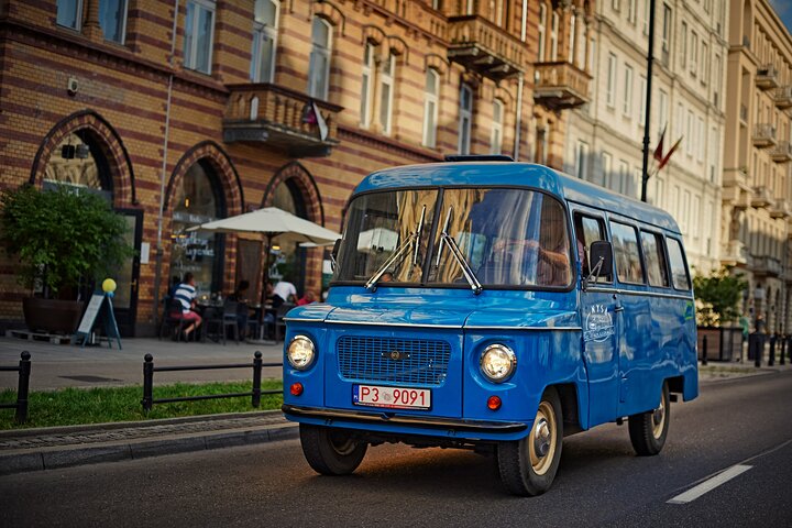 Tour privato: Tour di Varsavia su una Fiat d'epoca